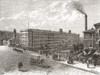 Saltaire Mills, Bradford, West Yorkshire, England in the 19th century. From Cities of the World, published c.1893. PosterPrint - Item # VARDPI2430392