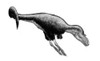 Black ink drawing of Gorgosaurus libratus. Gorgosaurus libratus was a tyrannosaurid theropod from the Late Cretaceous of North America. Poster Print - Item # VARPSTVNK600010P