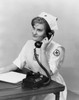 Side profile a female nurse talking on the telephone and scheduling appointments Poster Print - Item # VARSAL25534553 Side profile a female nurse talking on the telephone and scheduling appointments Poster Print - Item # VARSAL25534553