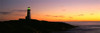 R.Watts; Sunset, Peggy's Cove Lighthouse, Ns PosterPrint
