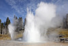 September 10, 2009 - Grand Geyser erupting, Upper Geyser Basin geothermal area, Yellowstone Caldera, Yellowstone National Park, Wyoming. Poster Print - Item # VARPSTRRS300306S
