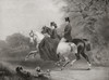 Albert Edward, Prince of Wales, future King Edward VII and Alexandra of Denamrk riding in Windsor Great Park England in 1863. From Edward VII His Life and Times, published 1910. PosterPrint - Item # VARDPI2430521