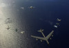 A U.S. Air Force B-52 Stratofortress aircraft leads a formation of aircraft Poster Print - Item # VARPSTSTK103730M