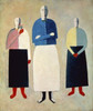 Three Girls   Kasimir Malevich   Oil on canvas   Russian State Museum  St. Petersburg      Poster Print - Item # VARSAL261270