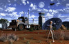 Grey Aliens recovering their flying saucer from a crash site Poster Print - Item # VARPSTMAS200024S