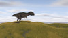 Majungasaurus walking across a grassy field Poster Print - Item # VARPSTKVA600506P