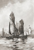 The Herring Fleet, Scarborough, Yorkshire, England In The Late 19Th Century. From Picturesque History Of Yorkshire, Published C.1900. PosterPrint - Item # VARDPI1957924