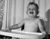 Shouting baby sitting in high chair Poster Print - Item # VARSAL2559683