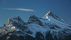 Snow covered mountains, Three Sisters, Canmore, Alberta, Canada Poster Print - Item # VARPPI166961