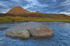 Sunset Light Hitting Angelcomb Peak And Blackstone River Along Dempster Highway; Yukon Canada PosterPrint - Item # VARDPI2076025