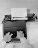 Close-up of a person typing on a typewriter Poster Print - Item # VARSAL25548618
