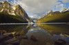 Mountains Reflected In Lake Louise, Banff National Park, Alberta PosterPrint - Item # VARDPI2027772