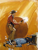 Cowboy shooting pistol in saloon fight Poster Print - Item # VARSAL902136167