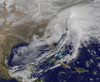 Satellite view of a powerful winter storm in the United States Poster Print - Item # VARPSTSTK204365S