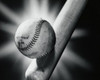 Close-up of a baseball and a baseball bat Poster Print - Item # VARSAL25520159