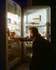 Side profile of a boy taking food from a refrigerator Poster Print - Item # VARSAL3105302105