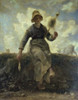 The Spinner  Goat-Girl from the Auvergne     c. 1868  Jean Francois Millet   Musee d'Orsay  Paris  Poster Print - Item # VARSAL11581082