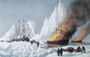 American Whalers Crushed In The Ice Currier & Ives Poster Print - Item # VARSAL3803407634