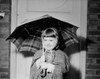 Portrait of smiling girl with umbrella Poster Print - Item # VARSAL255424664