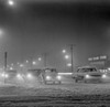 Traffic at night on highway during snowstorm Poster Print - Item # VARSAL255422007