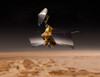 Mars Reconnaissance Orbiter passes above planet Mars Poster Print - Item # VARPSTSTK202242S