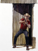 Cowboy shooting pistol outside home Poster Print - Item # VARSAL902136616