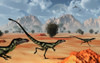 A pack of dilong tyrannosaurid dinosaurs hunting Poster Print - Item # VARPSTMAS100610P