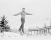 Man jumping while ice skating Poster Print - Item # VARSAL255422403
