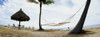 Hammock and umbrella on the beach, Key Largo, Florida Keys, Florida, USA Poster Print - Item # VARPPI148681