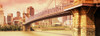 Suspension bridge across the Ohio River with skyscrapers in the background, Cincinnati, Ohio, USA Poster Print - Item # VARPPI152968