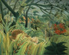 Tropical Storm with Tiger Surprise   1891  Henri Rousseau   Oil on canvas  National Gallery  London Poster Print - Item # VARSAL900133958