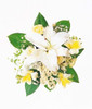 Arranged Flowers and Leaves on White Background Poster Print by Panoramic Images (14 x 16) - Item # PPI126812