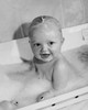 High angle view of a baby smiling in a bathtub Poster Print - Item # VARSAL2559114A