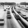 USA  New York State  Long Island  Traffic on motorway in winter Poster Print - Item # VARSAL255420483