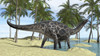 Dicraeosaurus in shallow water Poster Print