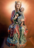 Statue of seated Madonna and Child  artist unknown  wood Poster Print - Item # VARSAL900135135