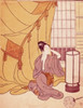 Woman Primping   Artist Unknown  Woodblock print Poster Print - Item # VARSAL260768