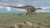 Dicraeosaurus walking across an open desert Poster Print - Item # VARPSTKVA600109P