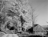 USA  New Hampshire  Whitefield  autumn road scene with birches and barn Poster Print - Item # VARSAL255421589