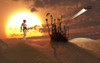 An android harvesting a rare plant on a desert alien world Poster Print - Item # VARPSTMAS100974S