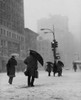Group of people walking during a blizzard  New York City  USA Poster Print - Item # VARSAL25516965