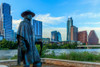 Statue of Stevie Ray Vaughan on the shore of Lady Bird Lake in downtown Austin, Texas, USA Poster Print - Item # VARPPI169650