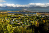 Scenic View Overlooking The Town Of Homer, The Homer Spit, Kachemak Bay And The Kenai Mountains During Summer In Southcentral Alaska PosterPrint - Item # VARDPI2096016