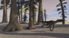Utahraptor in a prehistoric environment Poster Print - Item # VARPSTKVA600681P