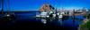 Boats at harbor in front of the Morro Rock, Morro Bay, San Luis Obispo County, California, USA Poster Print - Item # VARPPI165924