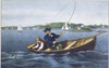 Bass Fishing  Currier & Ives Poster Print - Item # VARSAL900135669