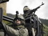 U.S. Special Forces on patrol in a special operation vehicle. Poster Print - Item # VARPSTTWE300046M