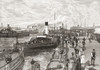 George's Landing Stage, Liverpool, Lancashire, England in the 19th century. From Cities of the World, published c.1893. PosterPrint - Item # VARDPI2430401