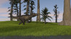 Tyrannosaurus Rex in a grassy field Poster Print - Item # VARPSTKVA600671P