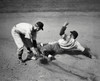 Baseball player sliding on base and another player trying to tag him Poster Print - Item # VARSAL2557097A
